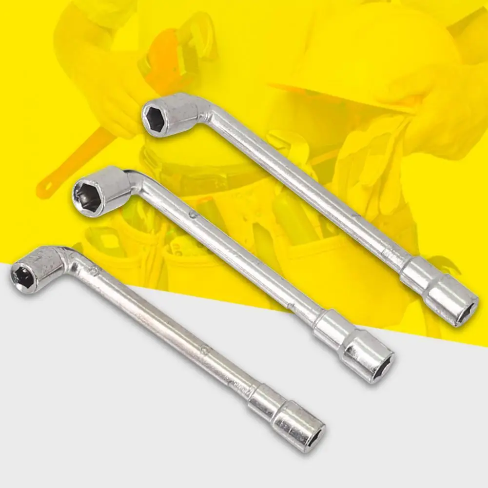 

3Pcs 6/7/8mm Hexagon Socket Spanner Double Ended L-Type Angled Anti-rust Hex Socket Wrench Repair Tool Elbow Sleeve for Vehicles