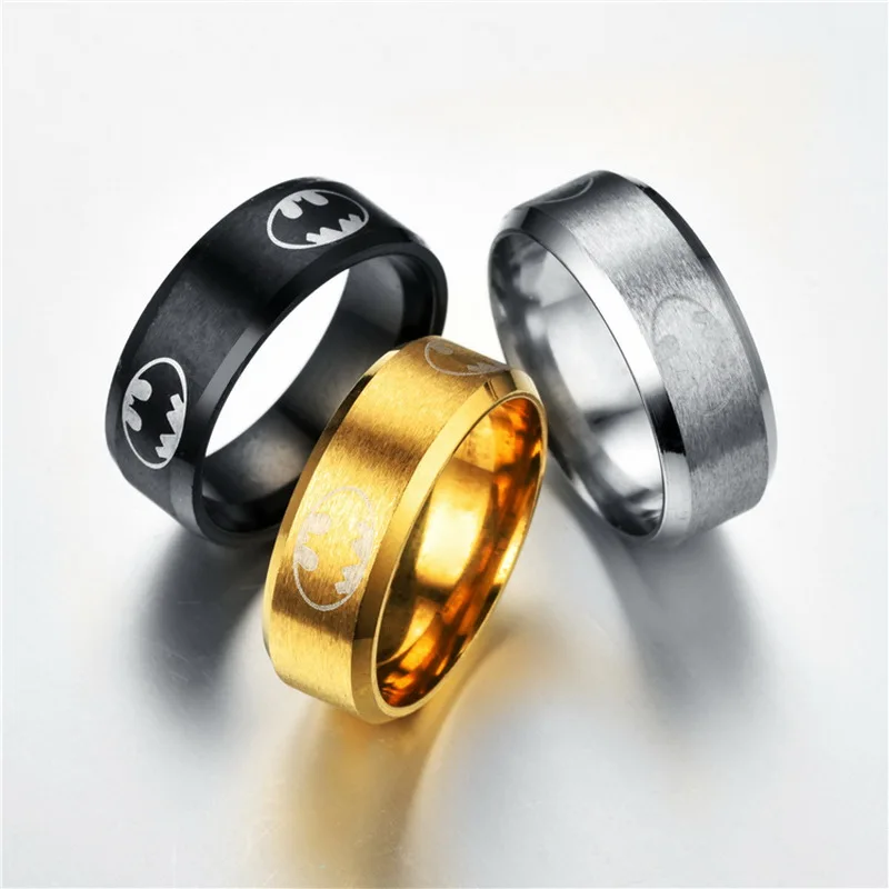 Simple Cool Men Black 8mm Logo Stainless Steel Male Finger Ring Party Fashion Jewelry Ring
Simple Cool Men Black 8mm Logo Stainless Steel Male Finger Ring Party Fashion Jewelry Ring