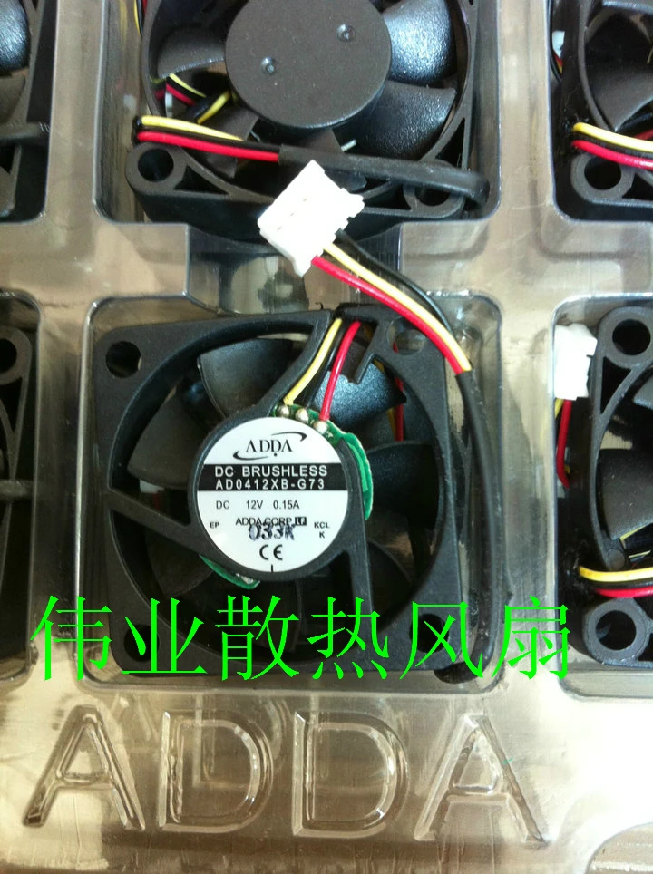 Brand new and original ADDA 4010 ad0412xb-g73 DC12V 0.15A 40 * 40 * 10mm three wire cooling fan
Brand new and original ADDA 4010 ad0412xb-g73 DC12V 0.15A 40 * 40 * 10mm three wire cooling fan