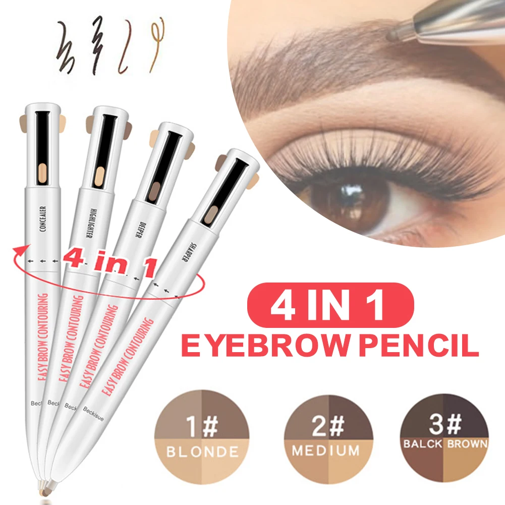 4-in-1 Automatic Eyebrow Contour Waterproof Long-Lasting Brow Pencil Highlight Pen Eyebrow Makeup
4-in-1 Automatic Eyebrow Contour Waterproof Long-Lasting Brow Pencil Highlight Pen Eyebrow Makeup