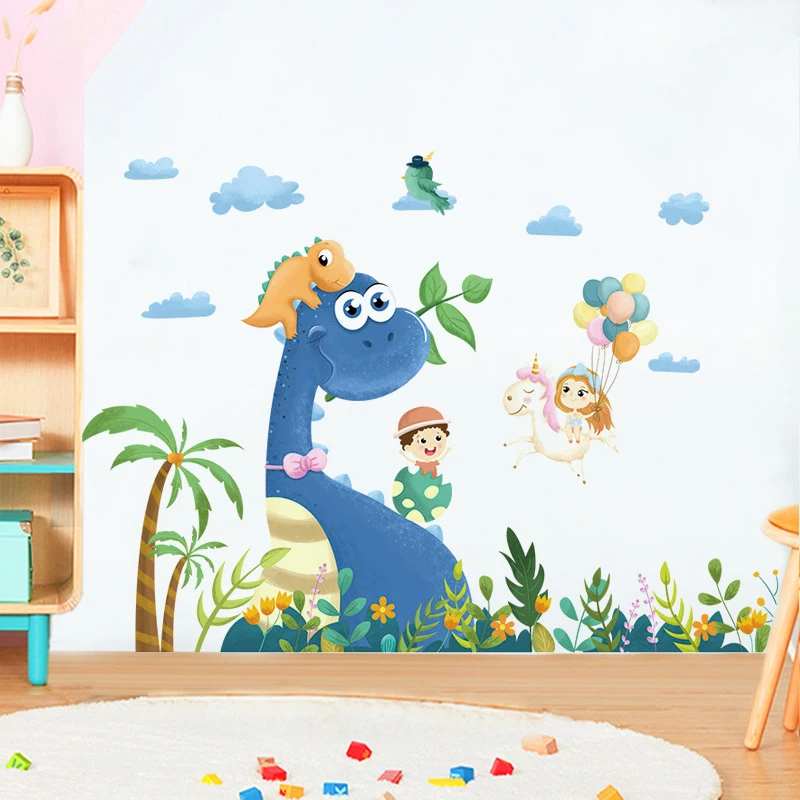 Cartoon dinosaur kids playing wall sticker kids room decoration childlike stickers self-adhesive home decor baby bedroom decor
Cartoon dinosaur kids playing wall sticker kids room decoration childlike stickers self-adhesive home decor baby bedroom decor