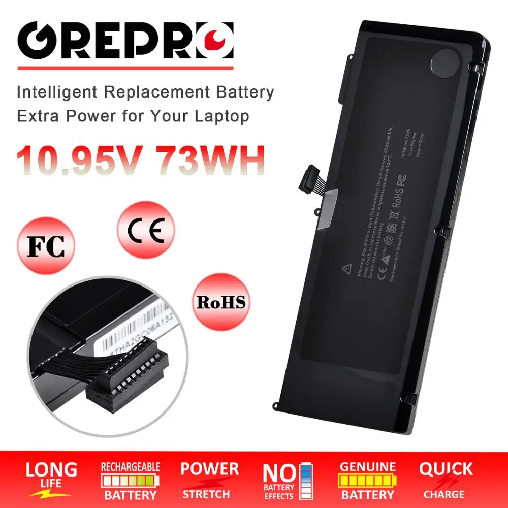 73WH Laptop Battery for Apple A1321 MC371 15 inch A1286 (Mid-2010) A1286 Mid 2009 version MB985 MC986 MC118 MC372 MC373
73WH Laptop Battery for Apple A1321 MC371 15 inch A1286 (Mid-2010) A1286 Mid 2009 version MB985 MC986 MC118 MC372 MC373