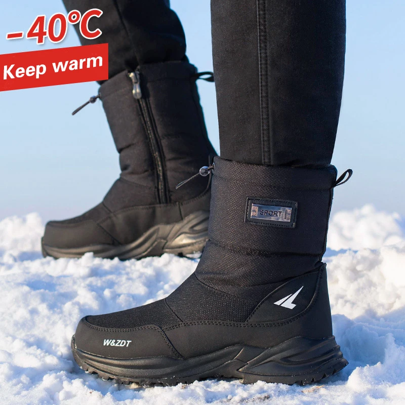Men Winter Boots Waterproof Snow Boots Plus Velvet Keep Warm Men Winter Shoes Non-slip Cotton Shoes Men Ankle Boot Male Footwear
Men Winter Boots Waterproof Snow Boots Plus Velvet Keep Warm Men Winter Shoes Non-slip Cotton Shoes Men Ankle Boot Male Footwear