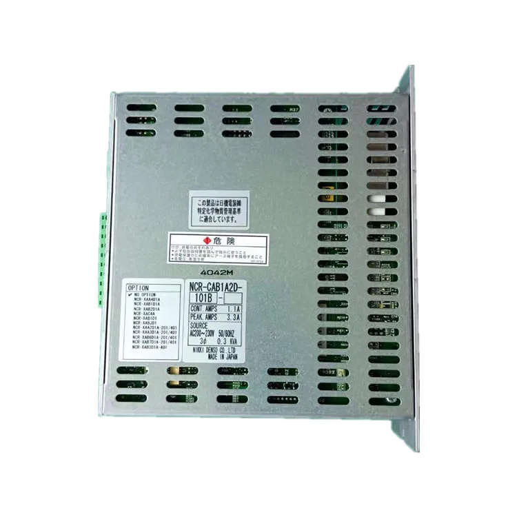 NikkiDenso servo drive controller NCR-CAB1A2D-101B three-phase AC200-230V 0.1KW 90% new
NikkiDenso servo drive controller NCR-CAB1A2D-101B three-phase AC200-230V 0.1KW 90% new
