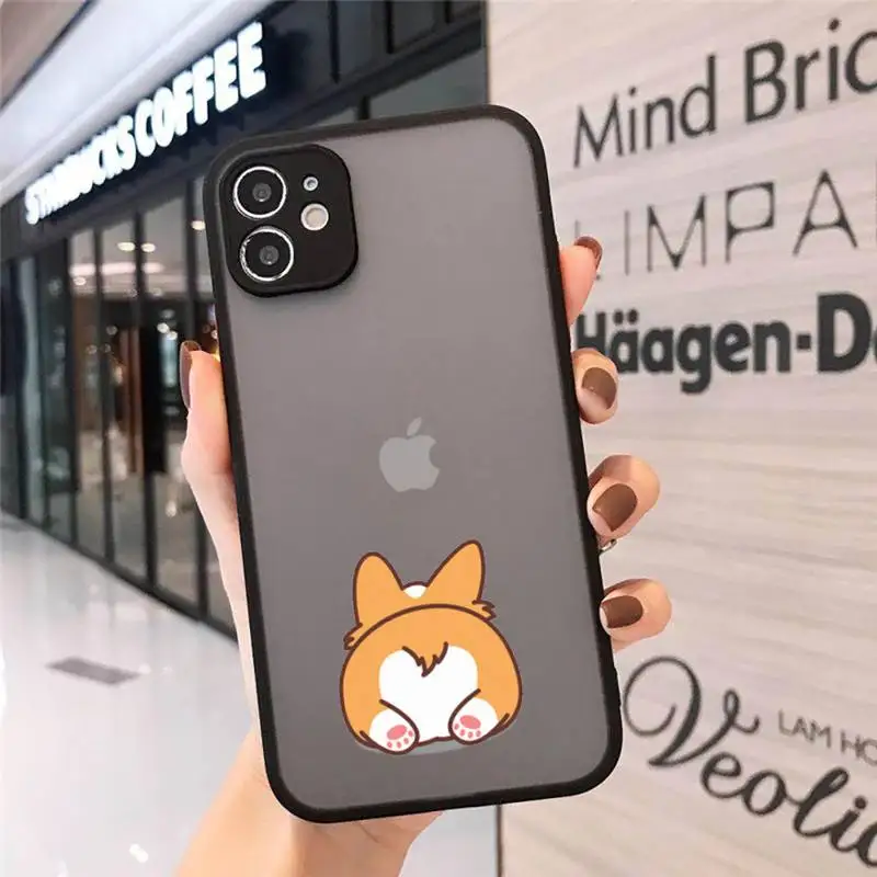 Cute Corgi Butt Animal Puppy Phone Case Matte Transparent for iPhone 7 8 11 12 s mini pro X XS XR MAX Plus cover funda
Cute Corgi Butt Animal Puppy Phone Case Matte Transparent for iPhone 7 8 11 12 s mini pro X XS XR MAX Plus cover funda
