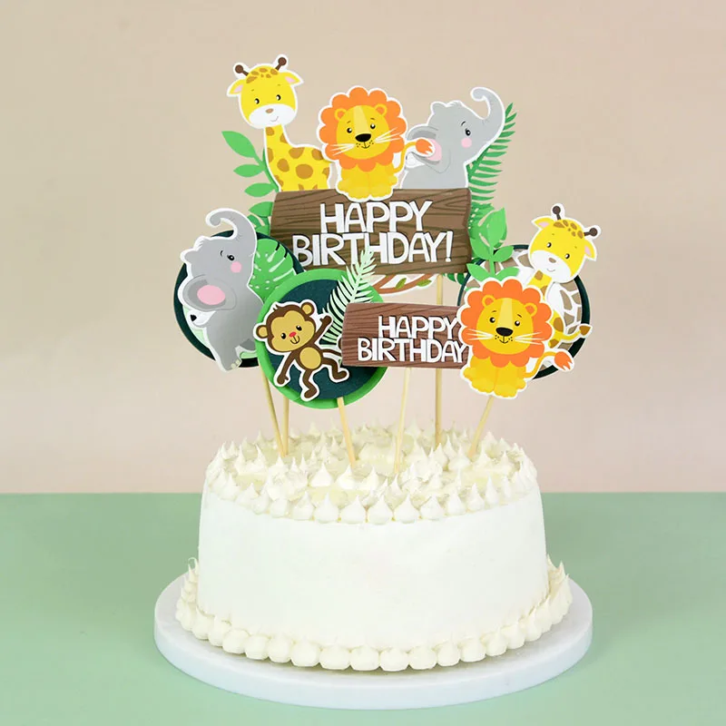Cute Cartoon Animal Cupcake Toppers 2022 Spring Summer Safari Party Cake Decoration Happy Birthday Party Supplies Kids Wild One
Cute Cartoon Animal Cupcake Toppers 2022 Spring Summer Safari Party Cake Decoration Happy Birthday Party Supplies Kids Wild One