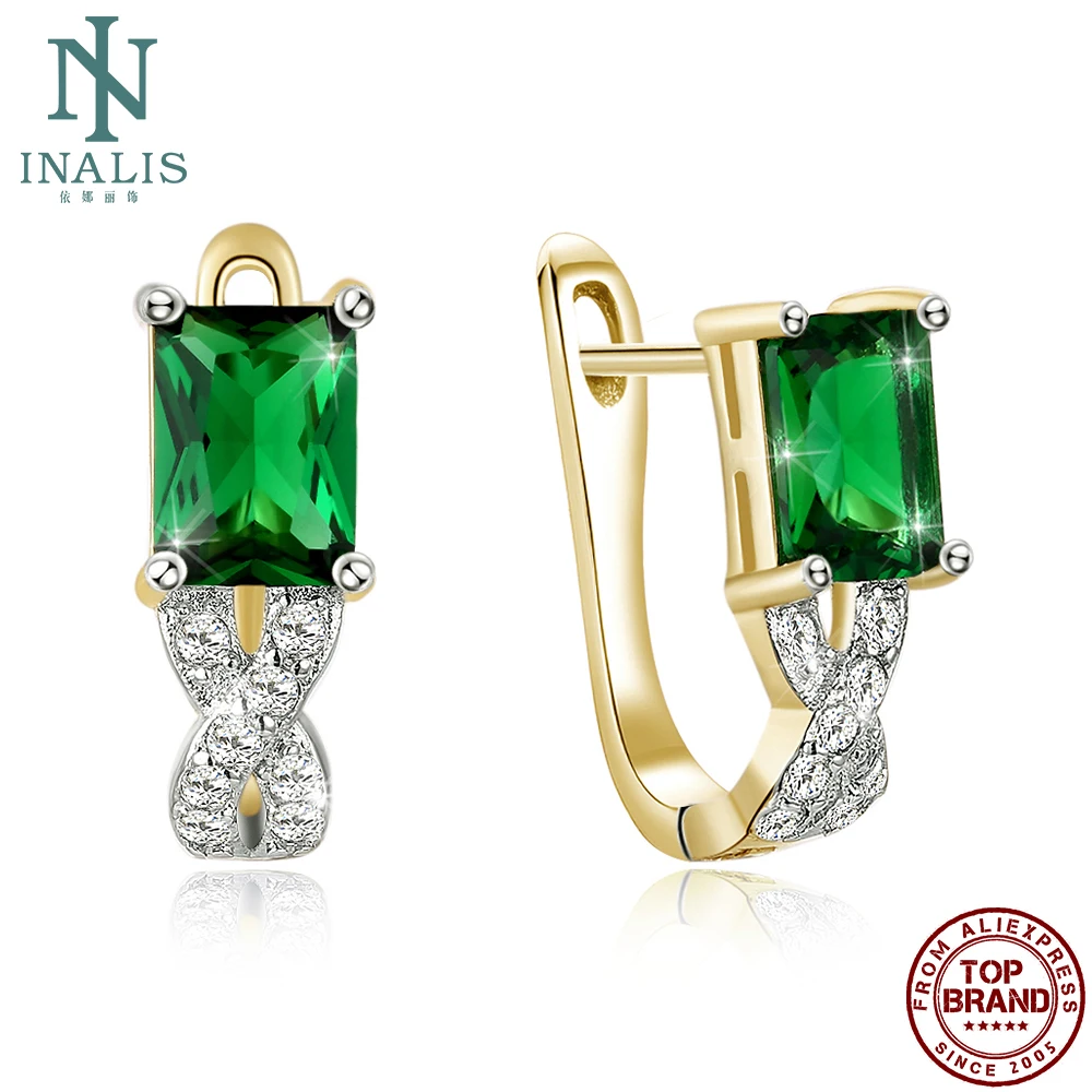 INALIS Square-Shape Stud Earrings For Women Green 5A Clear Cubic Zircon Anniversary Earring Simple Fashion Jewelry New Arrival
INALIS Square-Shape Stud Earrings For Women Green 5A Clear Cubic Zircon Anniversary Earring Simple Fashion Jewelry New Arrival