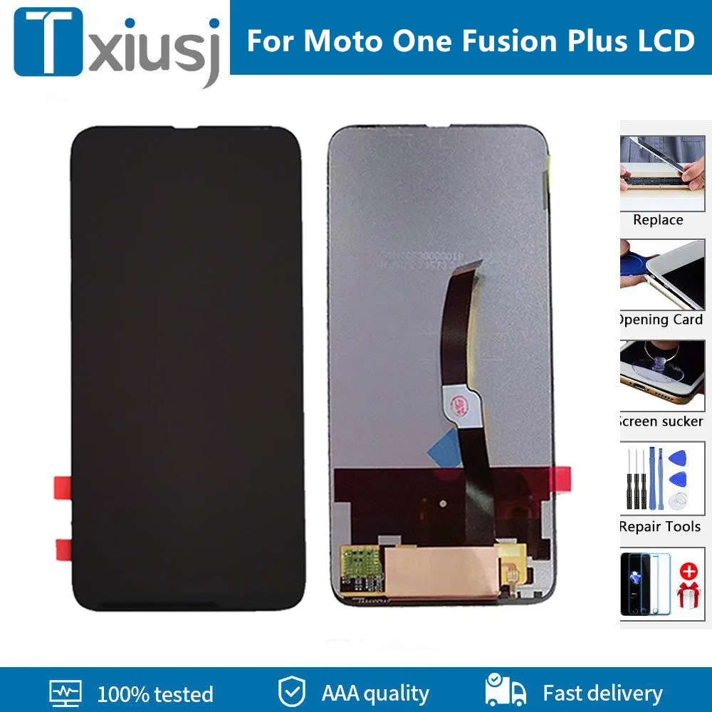 6.5'' Brand new LCD Assembly For Motorola Moto One Fusion Plus LCD Display Screen Digitizer Replacement Parts Screen
6.5'' Brand new LCD Assembly For Motorola Moto One Fusion Plus LCD Display Screen Digitizer Replacement Parts Screen