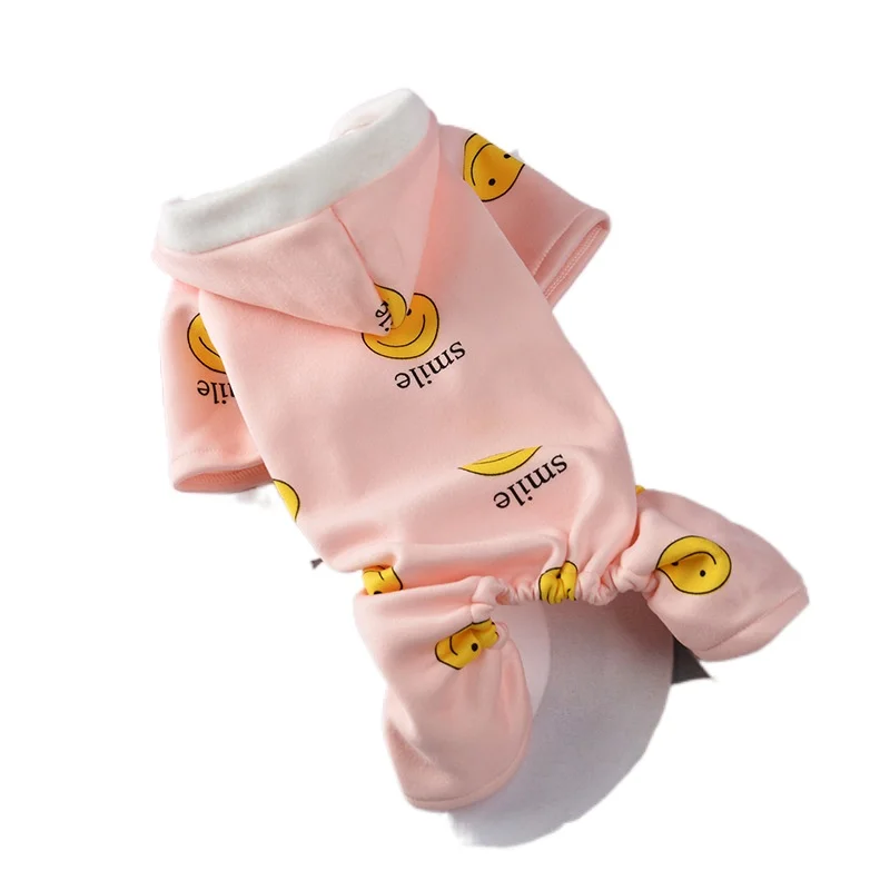 Dog Clothes Pink smile Teddy VIP mini dog cat four legged sweater pet clothes autumn and winter Plush dog clothes for small dogs
Dog Clothes Pink smile Teddy VIP mini dog cat four legged sweater pet clothes autumn and winter Plush dog clothes for small dogs