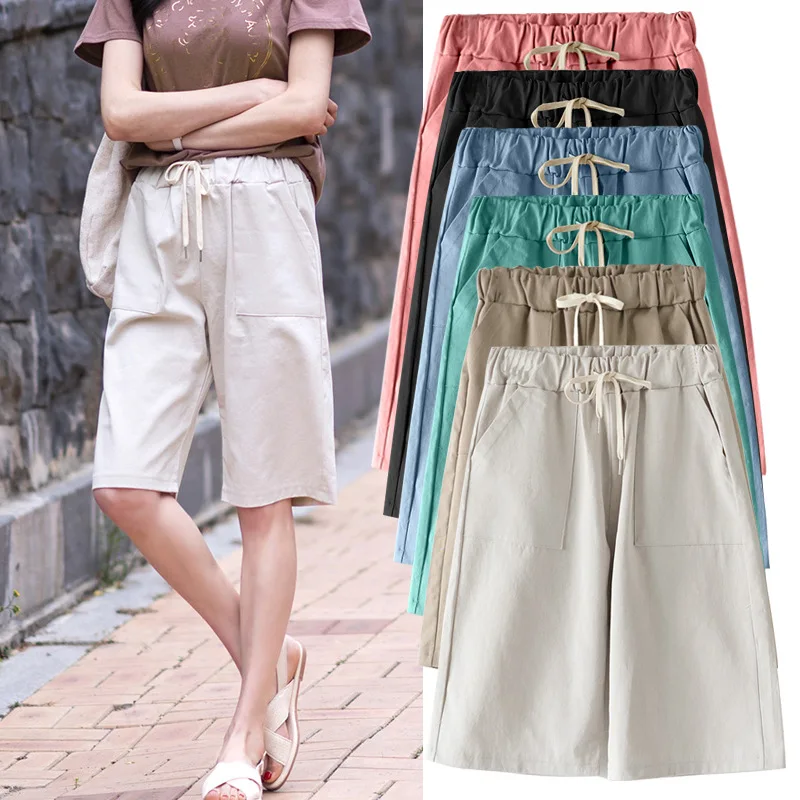Pants women 2020 summer Thin knee length short pants women pockets pants for women elastic waist casual Ladie slim short pants
Pants women 2020 summer Thin knee length short pants women pockets pants for women elastic waist casual Ladie slim short pants