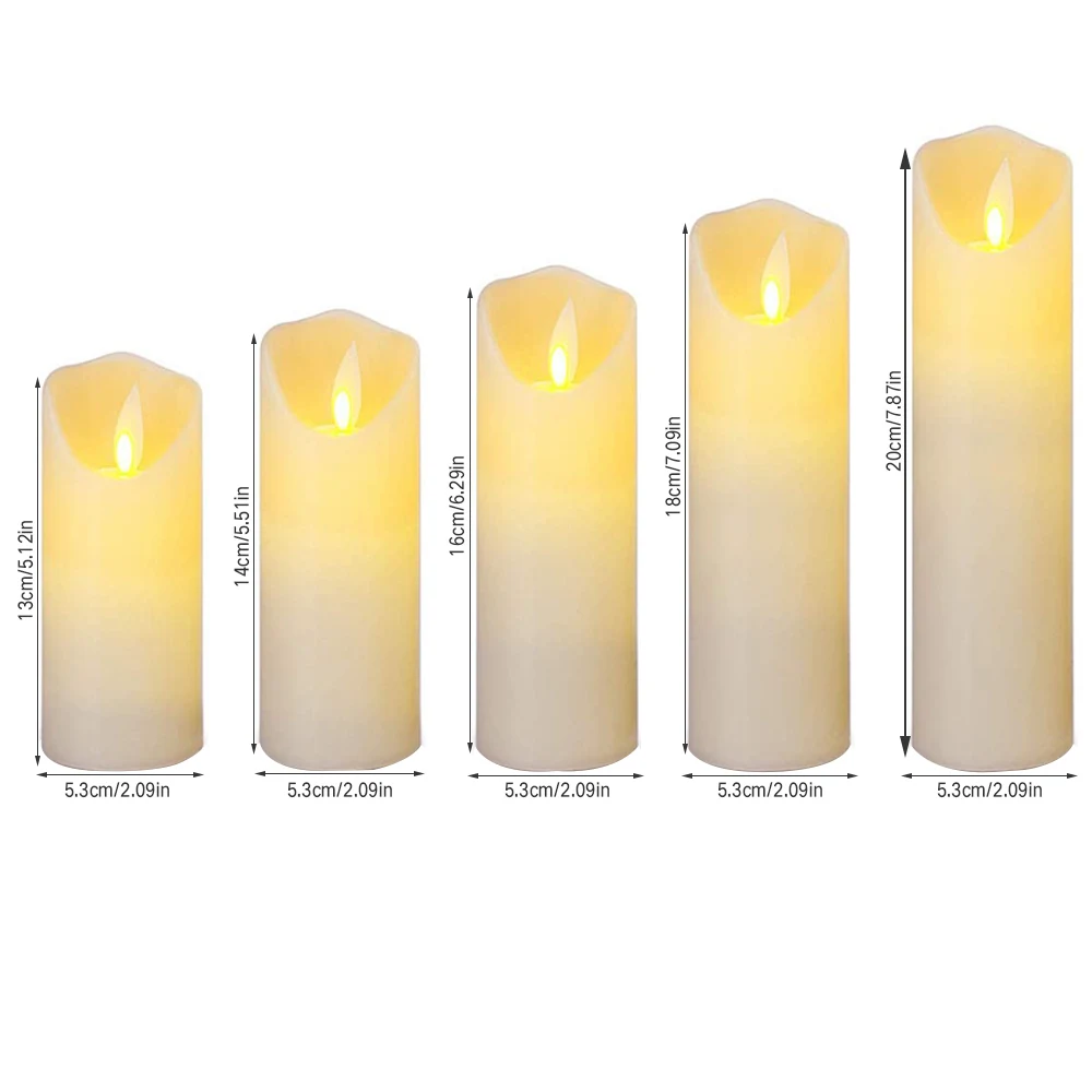 5Pcs Remote Control Flameless Flickering Electrical LED Candle For Party Home Christmas Decoration Party Supplies Night Light
5Pcs Remote Control Flameless Flickering Electrical LED Candle For Party Home Christmas Decoration Party Supplies Night Light