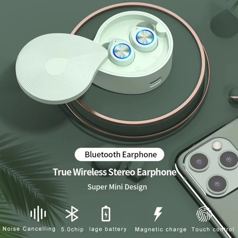 TW70 Bluetooth гарнитура 5 0 True Беспроводной движения Мощность Дисплей уведомления о