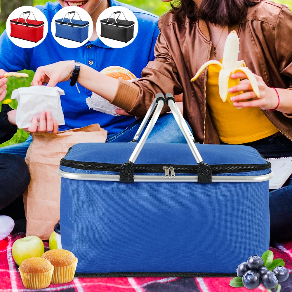 32L Folding Picnic Camping Lunch Bags Insulated Cooler Bag Cool Hamper Storage Basket Bag Box Outdoor Portable Picnic Basket
32L Folding Picnic Camping Lunch Bags Insulated Cooler Bag Cool Hamper Storage Basket Bag Box Outdoor Portable Picnic Basket