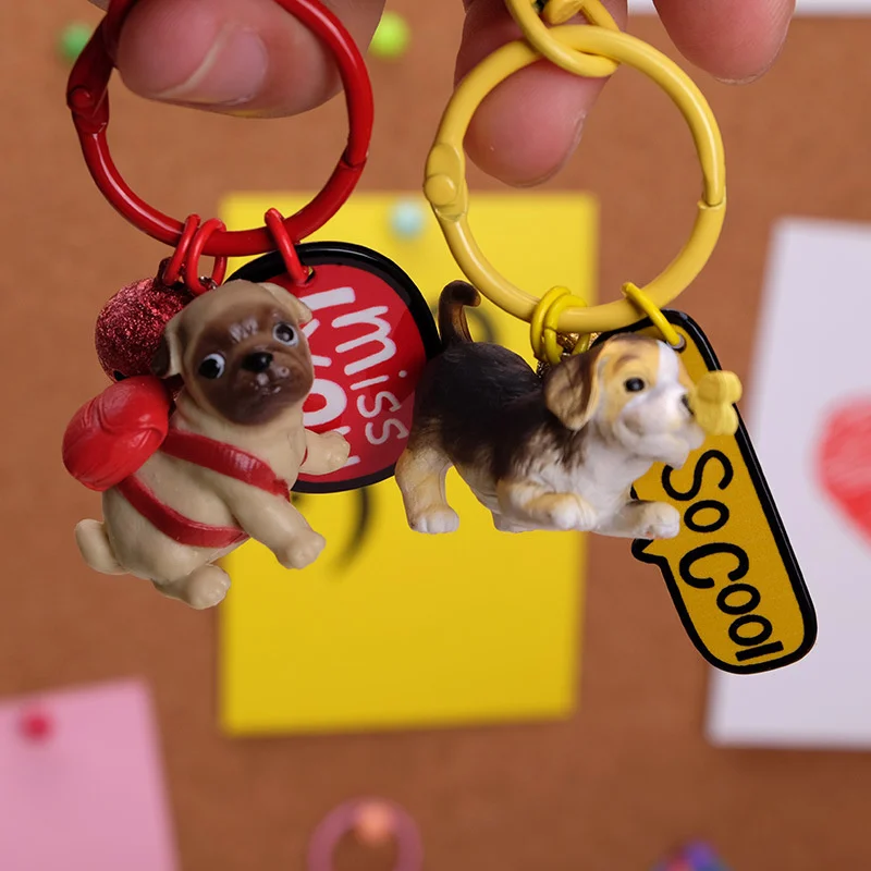 Cartoon 3D Cute Pet Dog Bulldog Panda Car Keychain Animal Lovely Pug Steel Wire Keyring Bag Charm Trinket Toy Key Chain Jewelry
Cartoon 3D Cute Pet Dog Bulldog Panda Car Keychain Animal Lovely Pug Steel Wire Keyring Bag Charm Trinket Toy Key Chain Jewelry