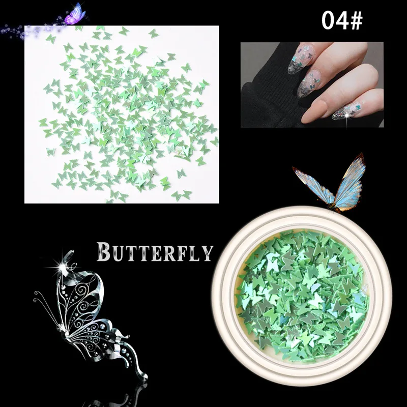 NEW Butterfly nail patch 6 colors mixed butterfly nail decoration sequins color nail butterfly sequins 
NEW Butterfly nail patch 6 colors mixed butterfly nail decoration sequins color nail butterfly sequins
