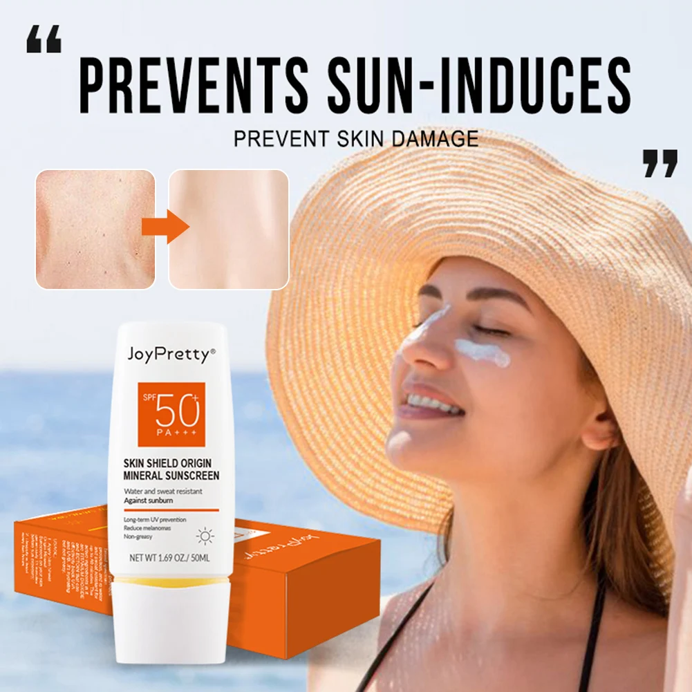 JoyPretty Sunscreen Lotion for Face & Body UVA & UVB Protection Waterproof & Non-Greasy Moisturizing Sunscreen Cream
JoyPretty Sunscreen Lotion for Face & Body UVA & UVB Protection Waterproof & Non-Greasy Moisturizing Sunscreen Cream