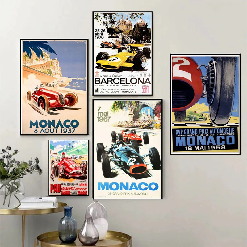 Wall Art Canvas Retro Poster Monaco 64th Super Motor Car Picture Painting Print For Living Room Bedroom Home Decoration 
Wall Art Canvas Retro Poster Monaco 64th Super Motor Car Picture Painting Print For Living Room Bedroom Home Decoration