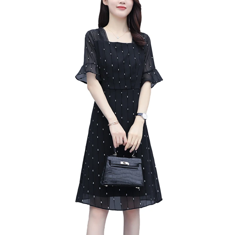 summer new Korean version dress for women Chiffon short sleeve dress ladies fashion Office women's professional wear Formal wear
summer new Korean version dress for women Chiffon short sleeve dress ladies fashion Office women's professional wear Formal wear