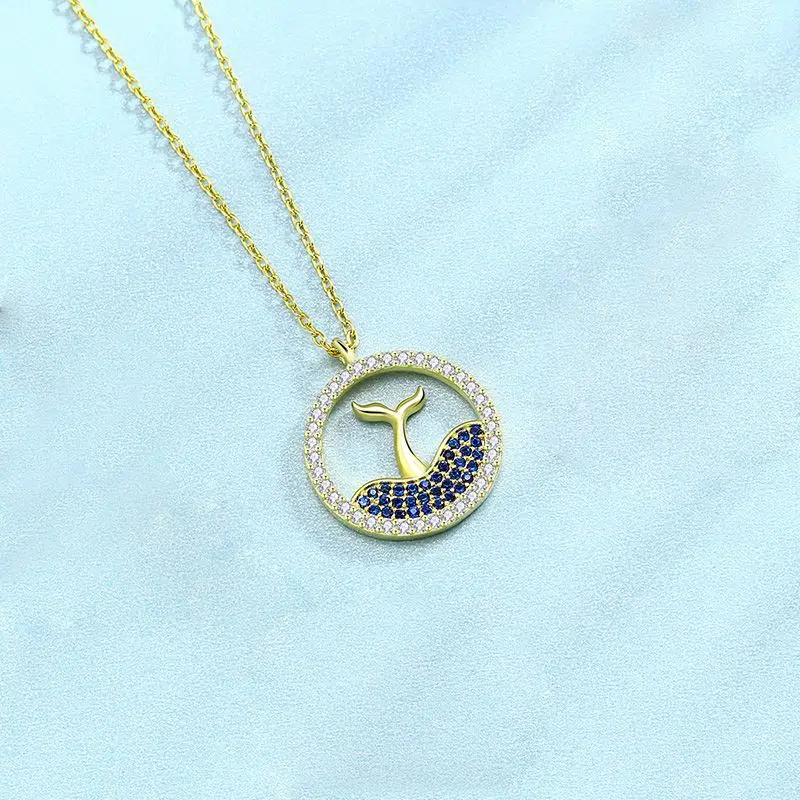 S925 Sterling Silver Necklace Female Diamond Mermaid Tail Pendant Clavicle Chain Custom Valentine's Day Gift
S925 Sterling Silver Necklace Female Diamond Mermaid Tail Pendant Clavicle Chain Custom Valentine's Day Gift