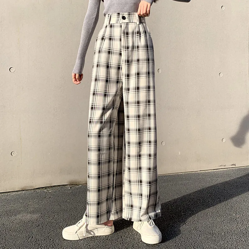 Spring Plaid Print Plus Size 4XL Women Pant Summer High Waist Straight Pocket Female Trouser Casual Loose All-Match Lady Bottom
Spring Plaid Print Plus Size 4XL Women Pant Summer High Waist Straight Pocket Female Trouser Casual Loose All-Match Lady Bottom