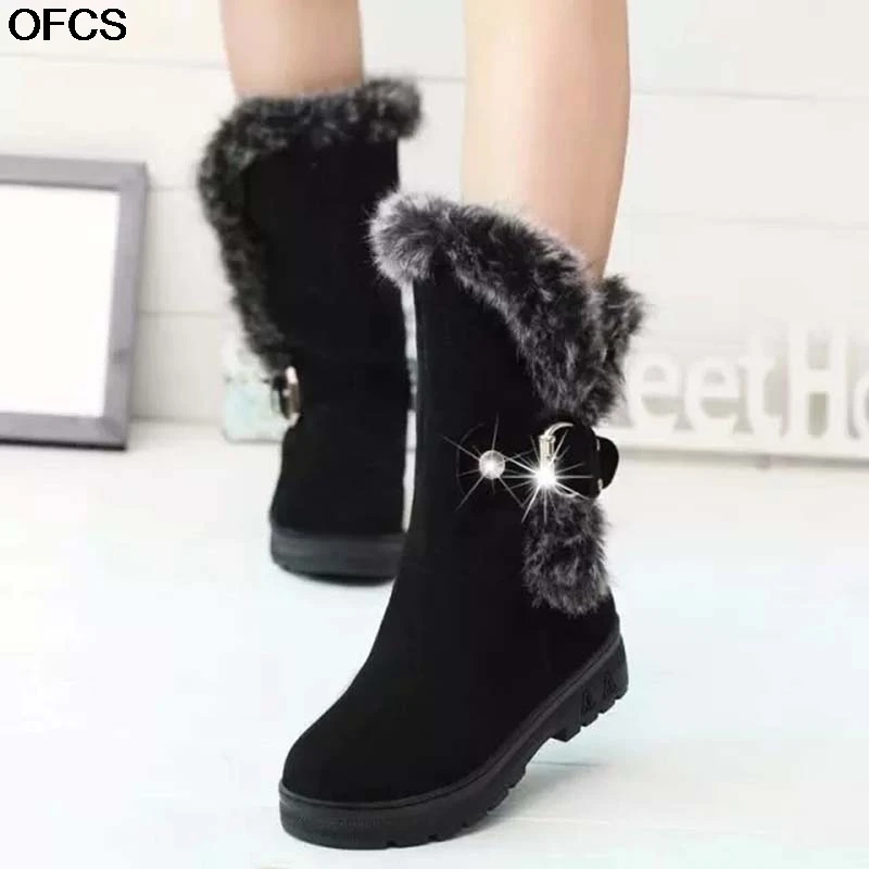 2020 New Style Winter Snow Boots Thick Heel Furry Mouth Warm Women Shoes Women Boots Metallic Decoration Sleeve Cotton Boots
2020 New Style Winter Snow Boots Thick Heel Furry Mouth Warm Women Shoes Women Boots Metallic Decoration Sleeve Cotton Boots