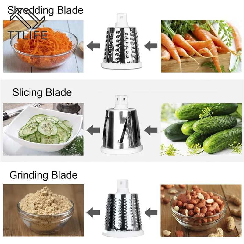 TTLIFE 2019 3in1 Vegetable Mandoline Slicer Swift Rotary Drum Grater Nut Shredder Veggie Cutter Peeler Spiralizer Cheese Chopper
TTLIFE 2019 3in1 Vegetable Mandoline Slicer Swift Rotary Drum Grater Nut Shredder Veggie Cutter Peeler Spiralizer Cheese Chopper