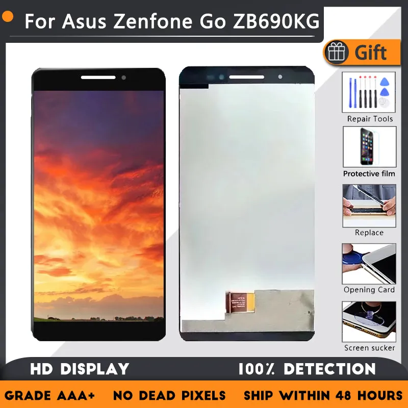 6.9-inch for ASUS ZenFone Go ZB690KG LCD screen assembly touch glass, with repair parts digitizer touch screen sensor
6.9-inch for ASUS ZenFone Go ZB690KG LCD screen assembly touch glass, with repair parts digitizer touch screen sensor