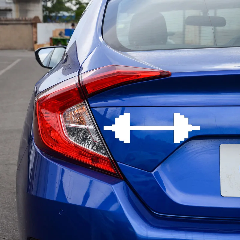 YJZT 15.4X4.9CM Barbell Funny Window Decals Creative Car Tail Decoration Stickers C25-0497
YJZT 15.4X4.9CM Barbell Funny Window Decals Creative Car Tail Decoration Stickers C25-0497