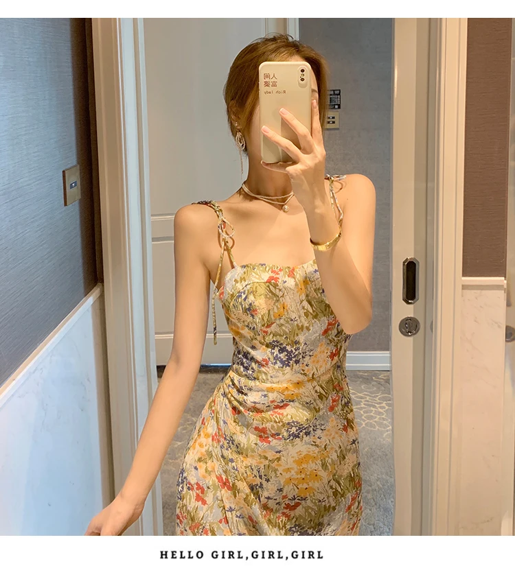 Summer Floral Print Slim Split Dress Women Cowl Neck Spaghetti Strap Backless Beach Party Holiday Sexy Clothes
Summer Floral Print Slim Split Dress Women Cowl Neck Spaghetti Strap Backless Beach Party Holiday Sexy Clothes
