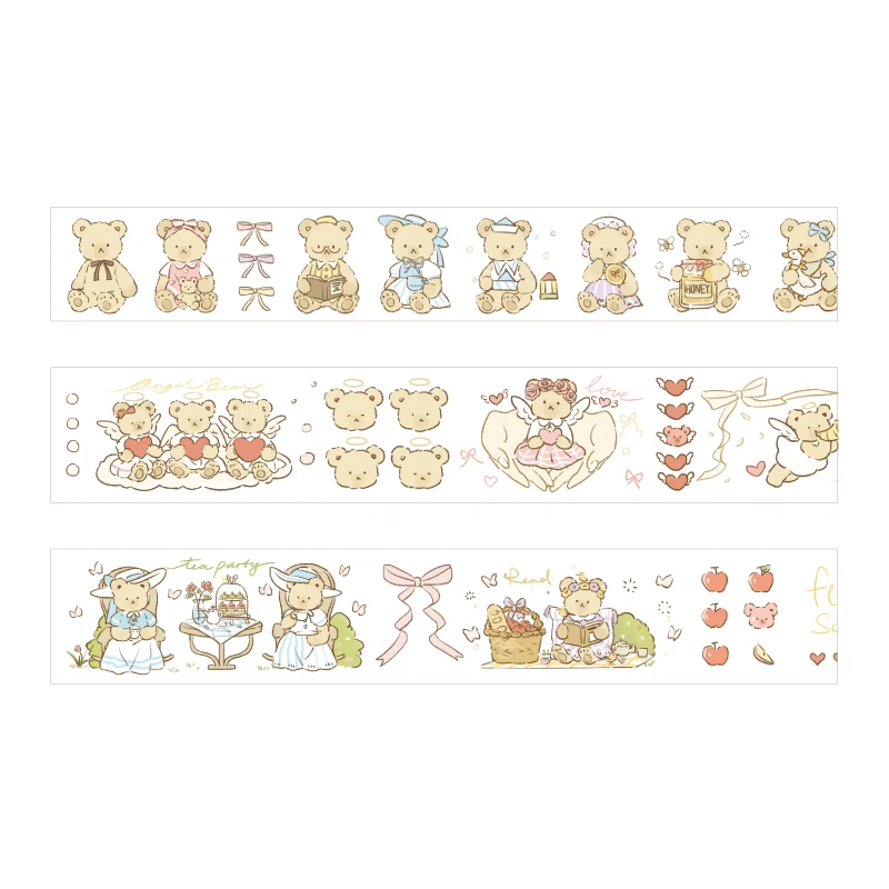 Cute Fairy Bear Series Washi Tape Kawaii Adhesive Tape DIY Scrapbooking Sticker Label Japanese Masking tape
Cute Fairy Bear Series Washi Tape Kawaii Adhesive Tape DIY Scrapbooking Sticker Label Japanese Masking tape