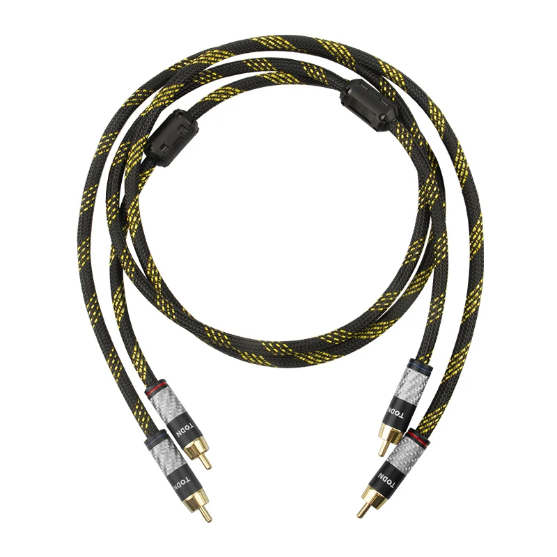 1 пара кабель RCA для Hi-Fi стереозвука 2RCA-2RCA | Электроника