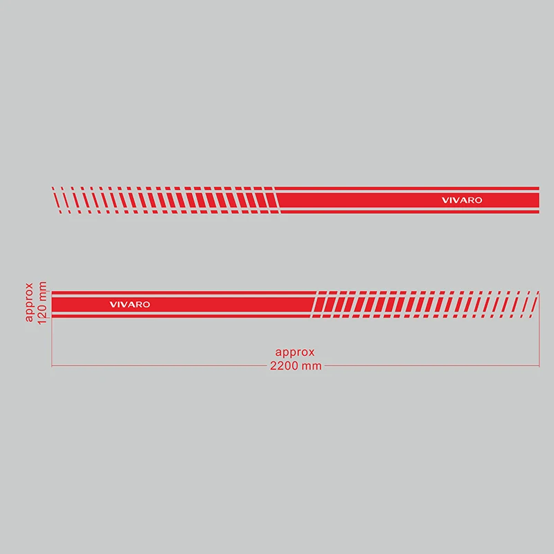 2pcs/lot Car Side Stripes Stickers for Opel Vivaro short Car Stripe Style Vinyl Film Sticker Waterproof 220cm
2pcs/lot Car Side Stripes Stickers for Opel Vivaro short Car Stripe Style Vinyl Film Sticker Waterproof 220cm