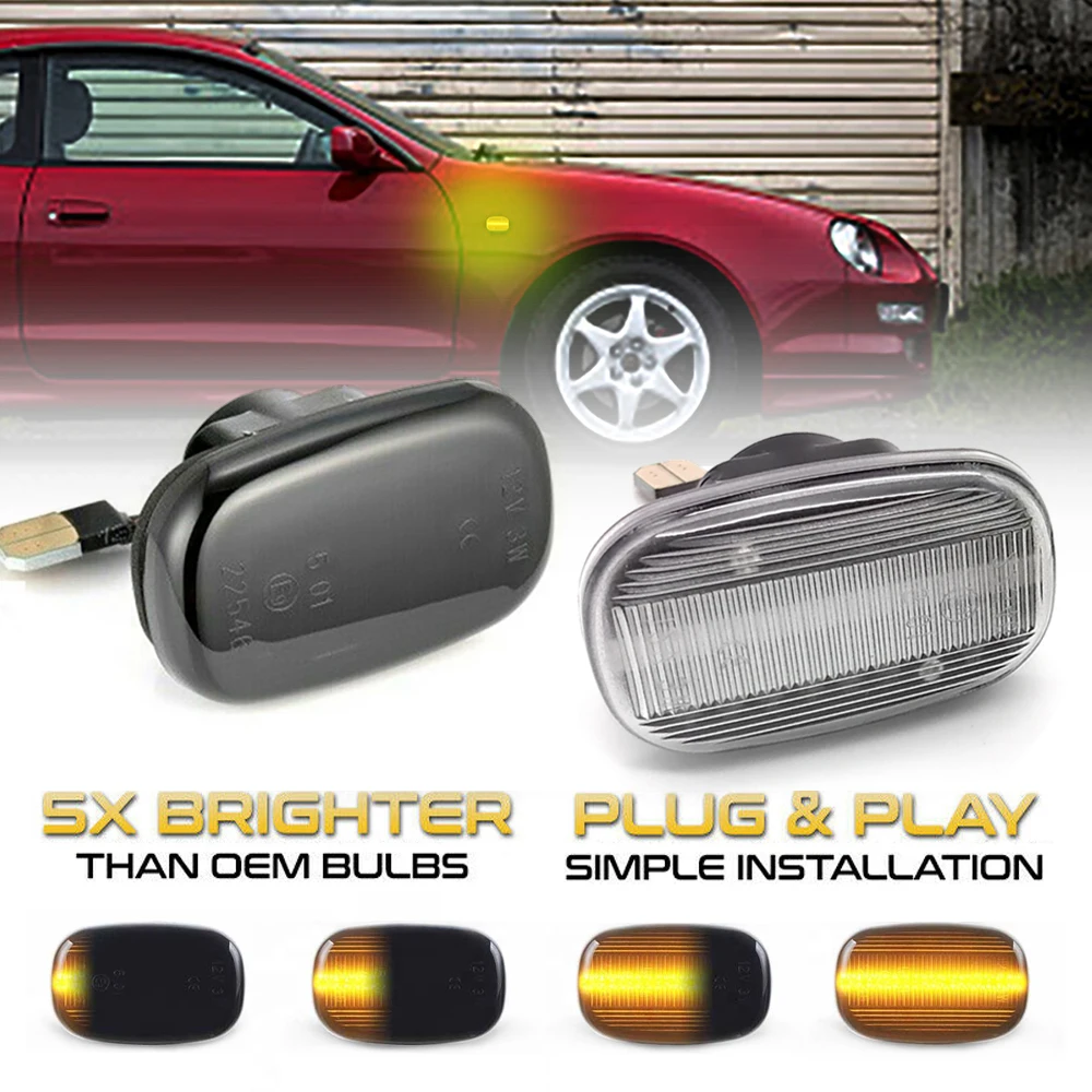 2Pc Led Dynamic Side Marker Turn Signal Light For Camry V4 Verso M20 Vios XP40 MR2 W20 W30 Starlet EP90 EP91 Avensis M20 Harrier
2Pc Led Dynamic Side Marker Turn Signal Light For Camry V4 Verso M20 Vios XP40 MR2 W20 W30 Starlet EP90 EP91 Avensis M20 Harrier