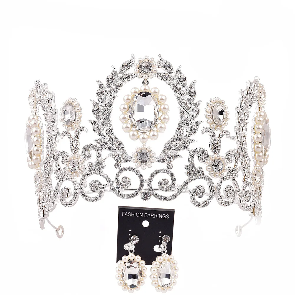 Vintage Bridal Crowns Women Hair Accessories European Large Crystal Headbands Wedding Head Jewelry Party Headgear for Woman
Vintage Bridal Crowns Women Hair Accessories European Large Crystal Headbands Wedding Head Jewelry Party Headgear for Woman