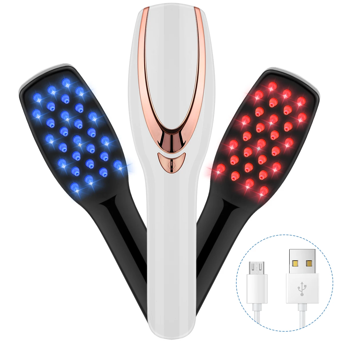 Laser Hair Growth Brush Comb Infrared Electric Massage Anti Hair Loss Phototherapy Scalp Massager Hair Comb USB Rechargeable
Laser Hair Growth Brush Comb Infrared Electric Massage Anti Hair Loss Phototherapy Scalp Massager Hair Comb USB Rechargeable