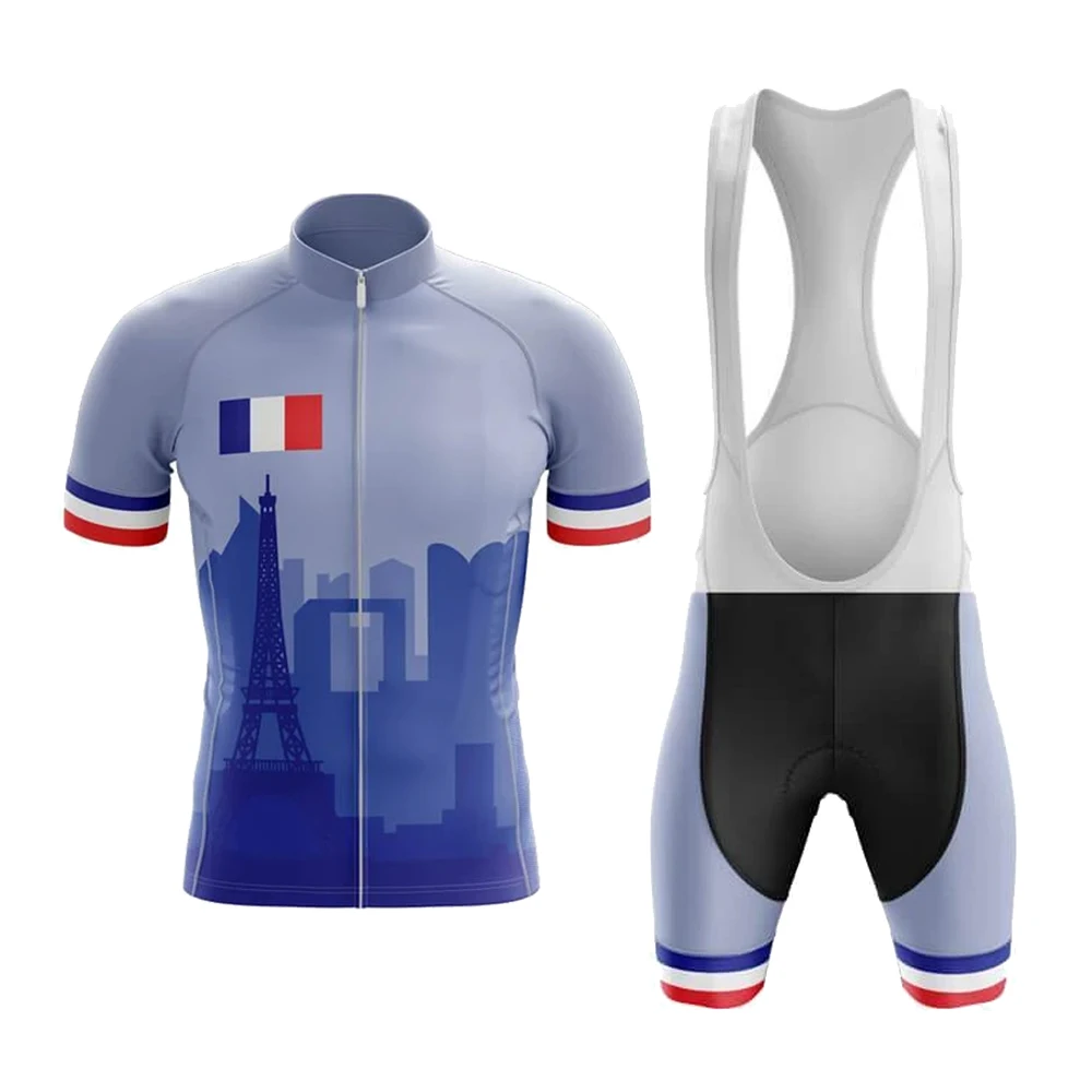 New 2022 France Eiffel Tower Summer Blue Cycling Jersey Set MensCiclismo Masculino Bib Short Gel Breathable Pad Maillot Ciclismo
New 2022 France Eiffel Tower Summer Blue Cycling Jersey Set MensCiclismo Masculino Bib Short Gel Breathable Pad Maillot Ciclismo