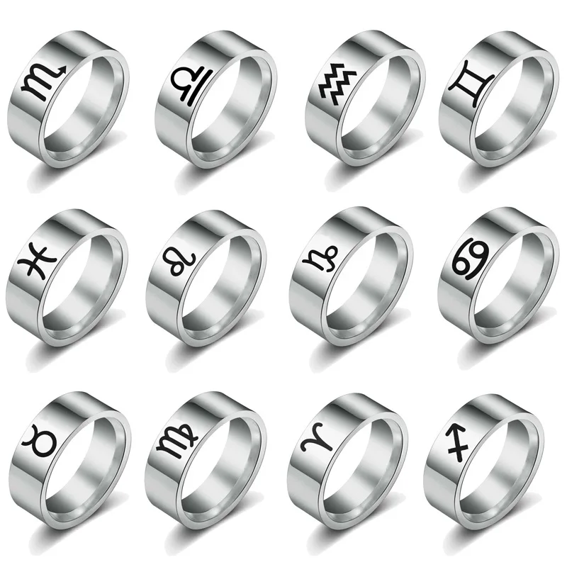 KunJoe 12 Zodiac Ring Aries Taurus Gemini Cancer Virgo Libra Scorpius Sagittarius Capricornus Stainless Steel Rings Jewelry Gift
KunJoe 12 Zodiac Ring Aries Taurus Gemini Cancer Virgo Libra Scorpius Sagittarius Capricornus Stainless Steel Rings Jewelry Gift