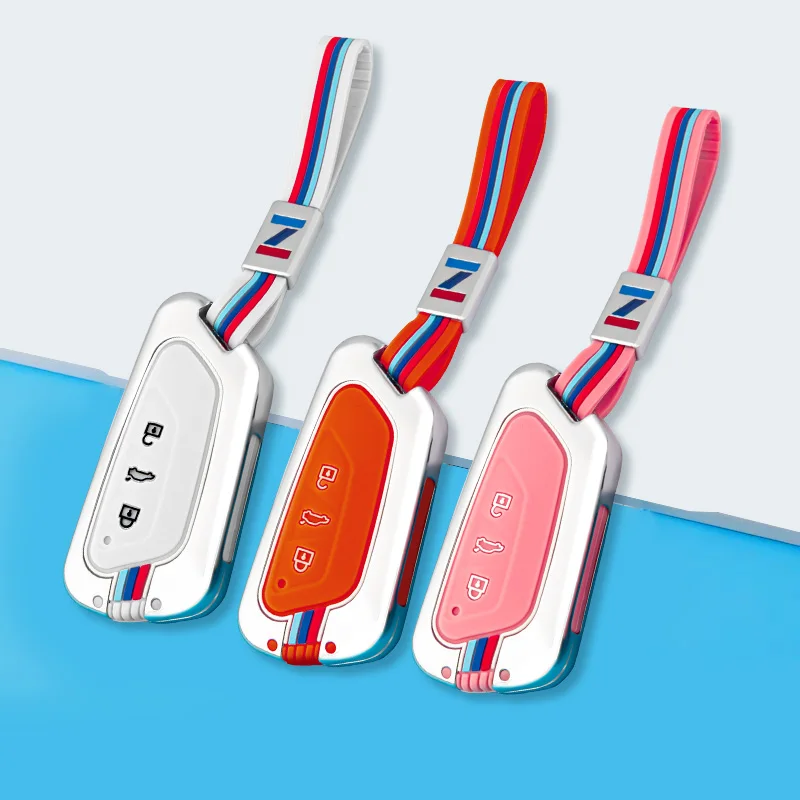 Alloy Car Key Case Remote Control Protector Cover Skin 3 Button Smart Keychian Holder for VW Volkswagen Golf 8 Mk8 2020 Skoda
Alloy Car Key Case Remote Control Protector Cover Skin 3 Button Smart Keychian Holder for VW Volkswagen Golf 8 Mk8 2020 Skoda
