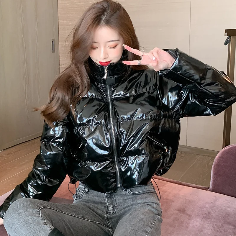 Small cotton padded jacket women's short 2020 new winter patent leather bright face cotton jacket stand collar small thickened
Small cotton padded jacket women's short 2020 new winter patent leather bright face cotton jacket stand collar small thickened