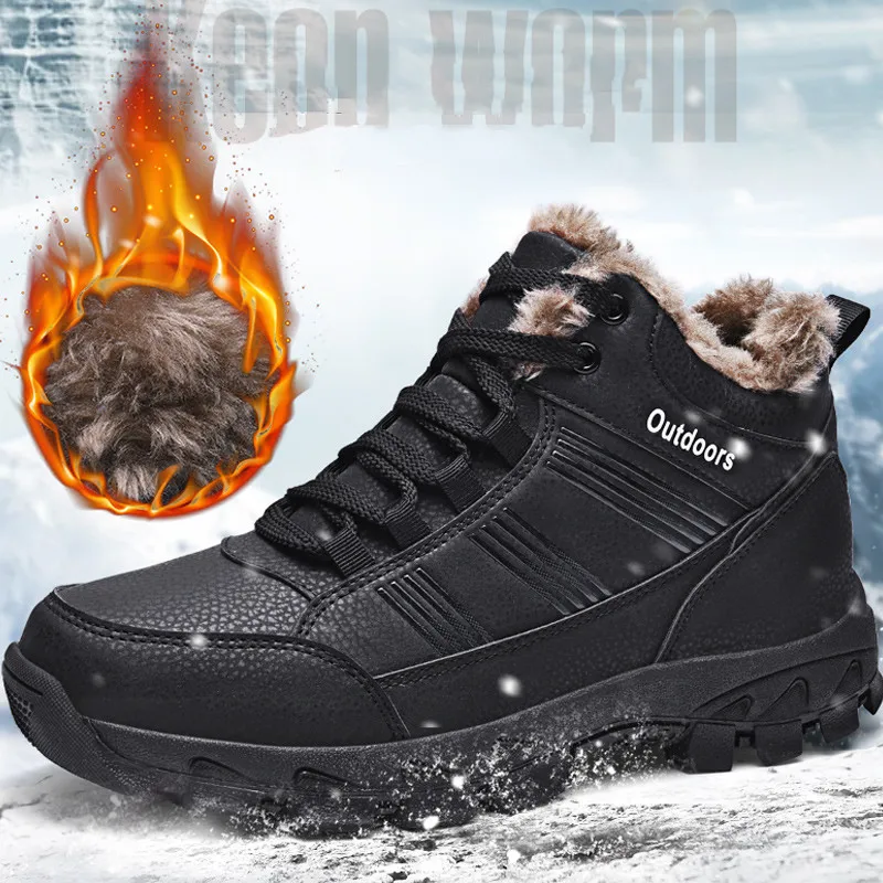 Brand Men Winter Snow Boots Waterproof Leather Sneakers Super Warm Men's Outdoor Hiking Boots Work Safety Shoes Botas De Hombre
Brand Men Winter Snow Boots Waterproof Leather Sneakers Super Warm Men's Outdoor Hiking Boots Work Safety Shoes Botas De Hombre