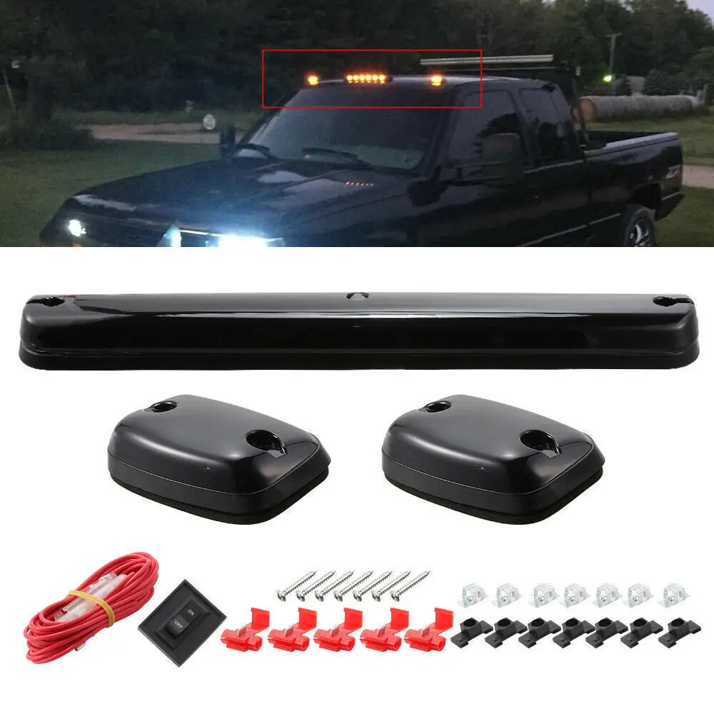 3 шт. дымовая крыша кабины, ходовые огни янтарсветодиодный для Chevy 07-13 Silverado/GMC Sierra
3 шт. дымовая крыша кабины, ходовые огни янтарсветодиодный для Chevy 07-13 Silverado/GMC Sierra