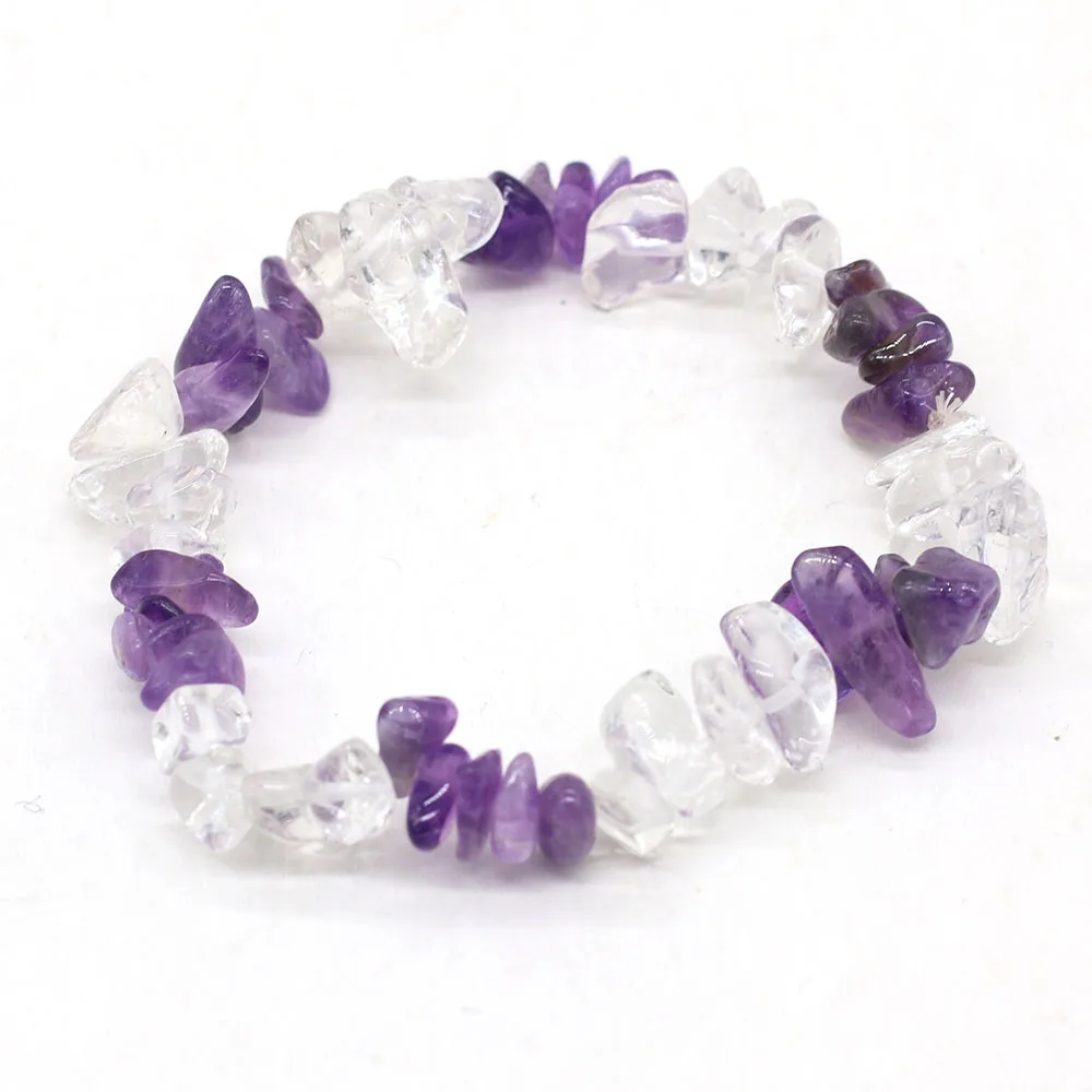 Natural Stone Gravel Clear Quartz Amethyst Bangle for Party Wedding Women's Bracelets High-Quality Charm Jewelry Gifts
Natural Stone Gravel Clear Quartz Amethyst Bangle for Party Wedding Women's Bracelets High-Quality Charm Jewelry Gifts