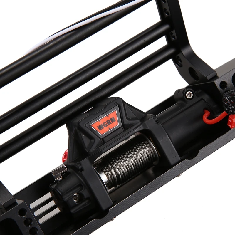 Metal Front Bumper with Winch Remote Controller System for 1/10 RC Crawler Traxxas TRX4 Axial SCX10 & SCX10 II 90046
Metal Front Bumper with Winch Remote Controller System for 1/10 RC Crawler Traxxas TRX4 Axial SCX10 & SCX10 II 90046