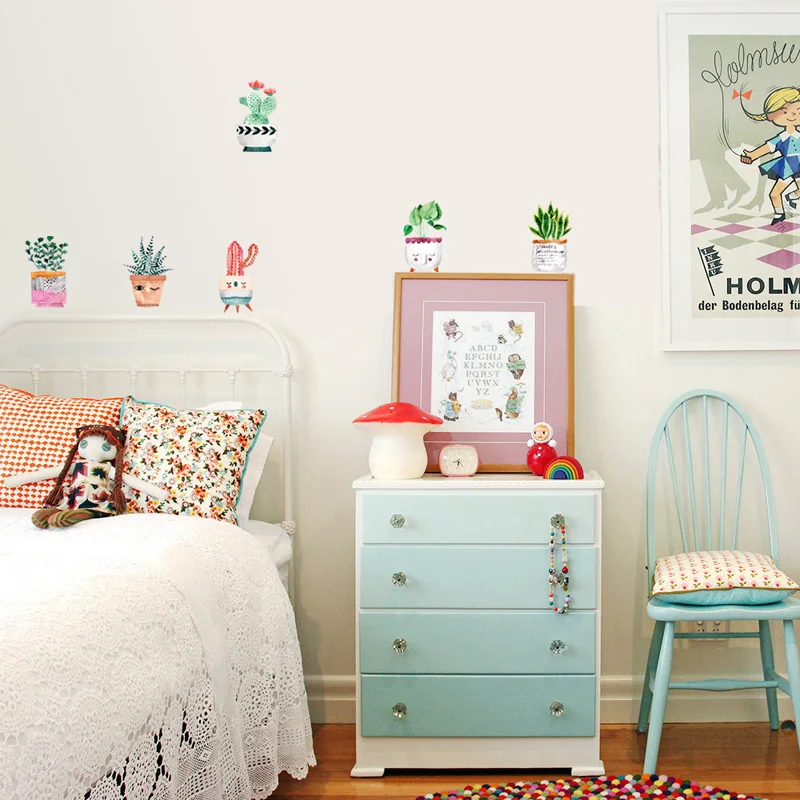6pcs/set Cute style Potted plants combination Wall Sticker living room home decoration bedroom Art Decals stickers wallpaper
6pcs/set Cute style Potted plants combination Wall Sticker living room home decoration bedroom Art Decals stickers wallpaper