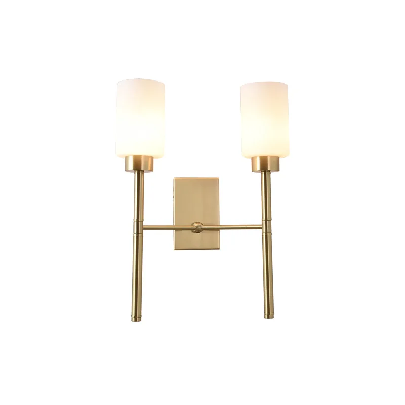 The American light and luxury copper LED wall lamp creative living room corridor background wall lamp back modern bedroom lamp.
The American light and luxury copper LED wall lamp creative living room corridor background wall lamp back modern bedroom lamp.