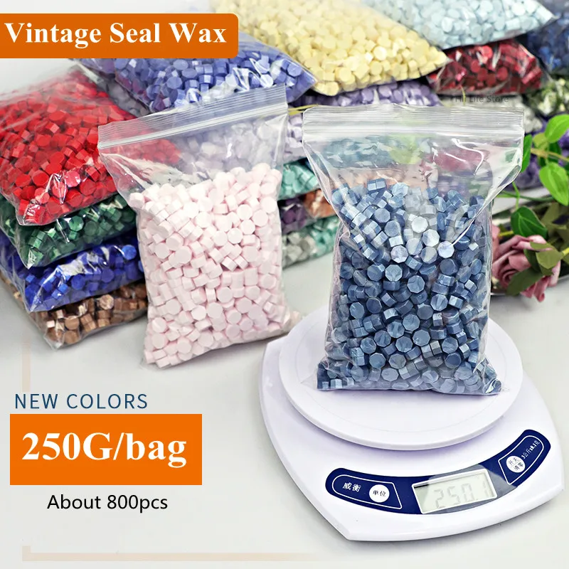 250g Vintage Seal Wax Paint Sealing Granule DIY Gift Box Wedding Invitation Office Grape Wine Bottle Sealing Wax 800pcs
250g Vintage Seal Wax Paint Sealing Granule DIY Gift Box Wedding Invitation Office Grape Wine Bottle Sealing Wax 800pcs