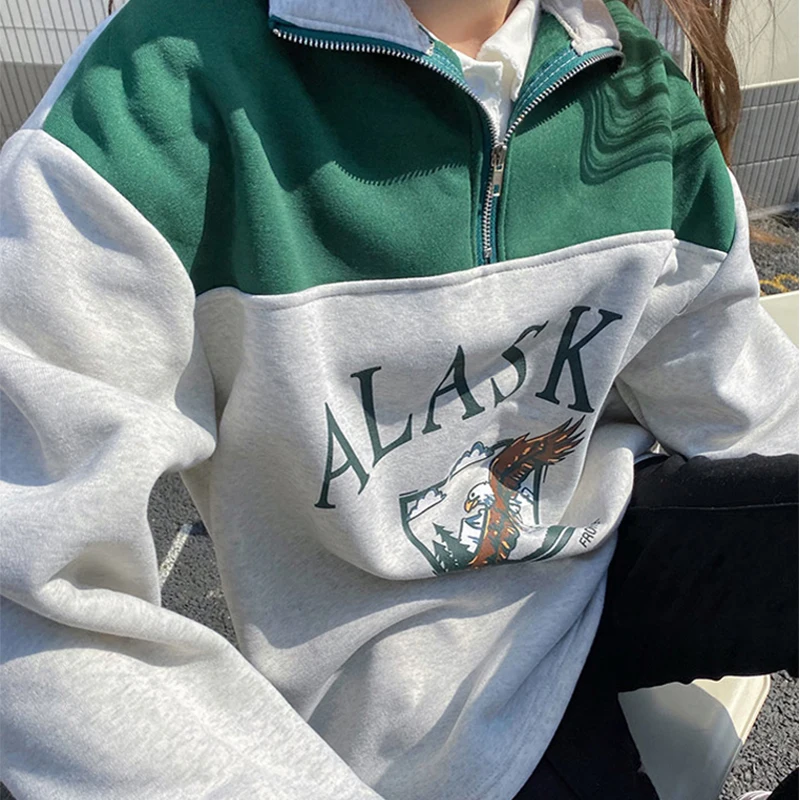 NANCY TINO Spring Women's Sweatshirt Letter Printing Loose Polyester Spring, Autumn and Winter Retro Street Style Lapel Pullover
NANCY TINO Spring Women's Sweatshirt Letter Printing Loose Polyester Spring, Autumn and Winter Retro Street Style Lapel Pullover