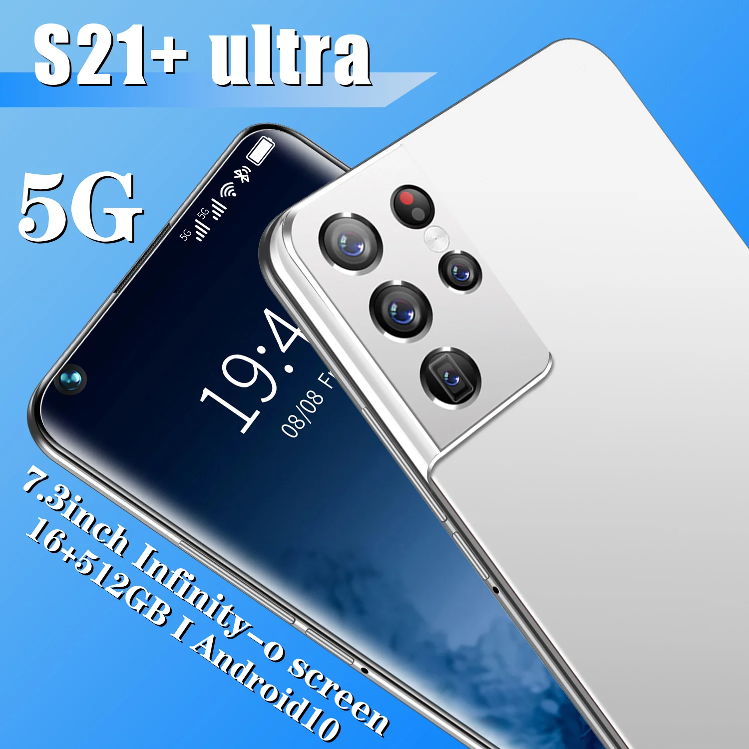 2021 Hot S21Ultra Global 5G LTE Bands Andriod 10.0 Dual SIM+Micro SD Andriod Smart Phone 16+512GB 7.3 Inch 6800mAh Cellphones
2021 Hot S21Ultra Global 5G LTE Bands Andriod 10.0 Dual SIM+Micro SD Andriod Smart Phone 16+512GB 7.3 Inch 6800mAh Cellphones