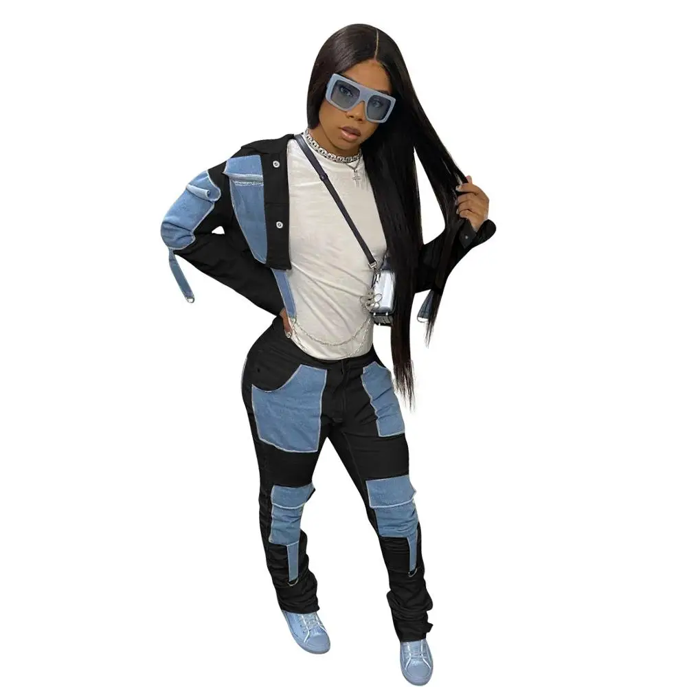 Повседневный женский джинсовый комплект из двух предметов, цветная Лоскутная куртка и длинные брюки, уличная одежда, спортивный костюм, зим...
Повседневный женский джинсовый комплект из двух предметов, цветная Лоскутная куртка и длинные брюки, уличная одежда, спортивный костюм, зим...