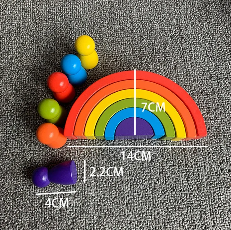 2021 New Montessori Children's Wooden Rainbow Creative Wooden Rainbow Stacking Balance Block Baby Parent-child Interactive Toy
2021 New Montessori Children's Wooden Rainbow Creative Wooden Rainbow Stacking Balance Block Baby Parent-child Interactive Toy